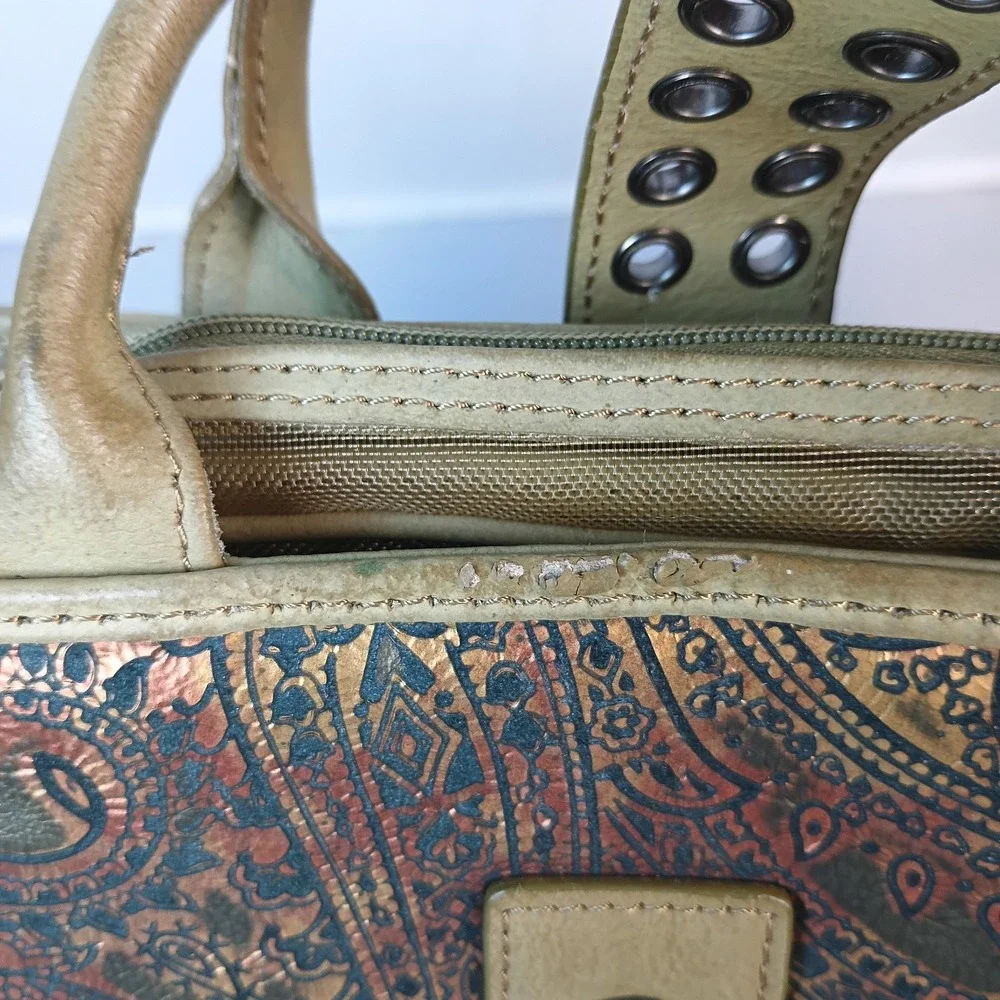 Vintage Y2K Isabella Fiore Multi Purpose Cosmetic Makeup Bag Floral Paysley